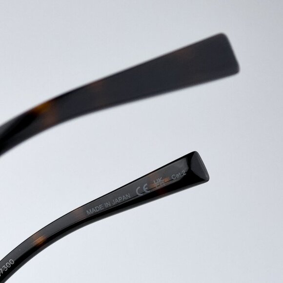 Saint Laurent SL707 002 BRAND NEW Sunglasses Gold Havana Green Oval Unisex - Picture 10 of 12